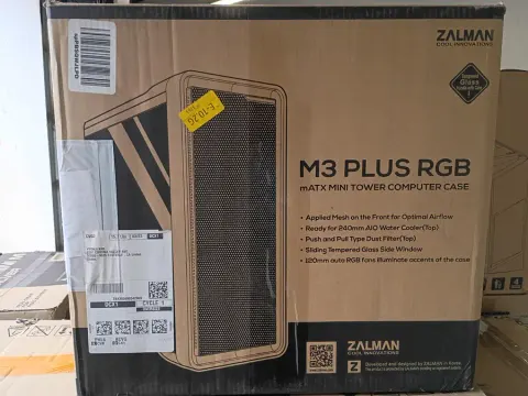 Zalman M3 Plus RGB mATX Mini Tower Compu — New for $50 (Shipping & local pickup)