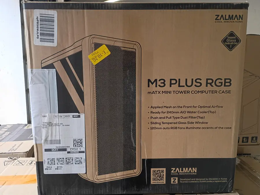 Zalman M3 Plus RGB mATX Mini Tower Compu — New for $50 (Shipping & local pickup)